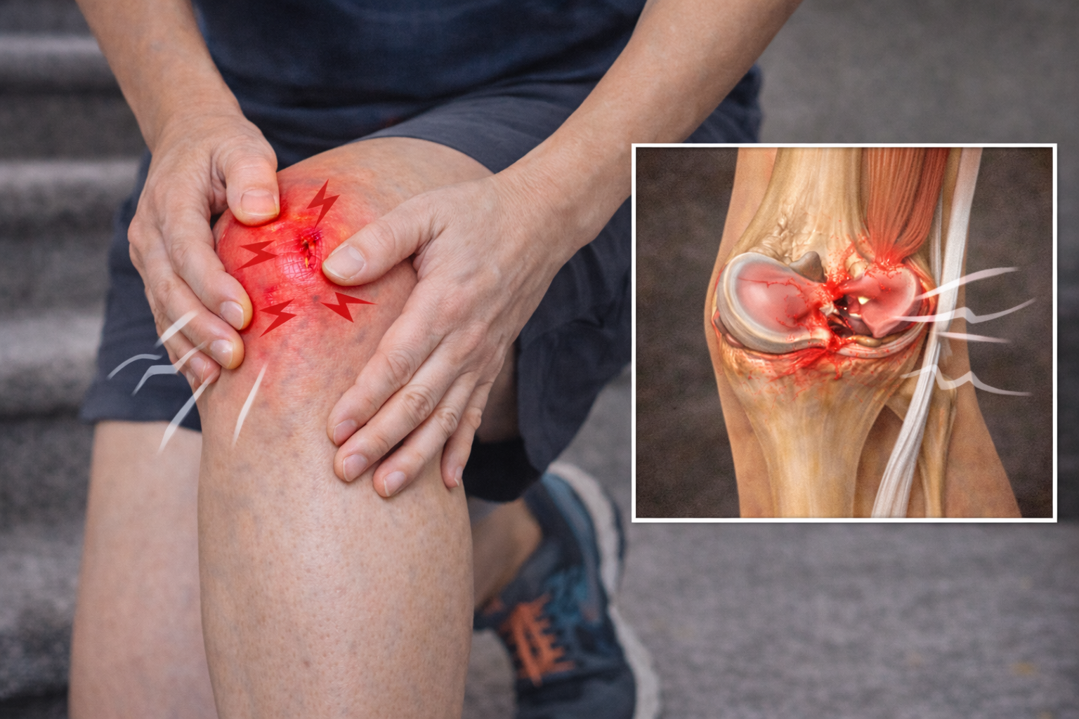 Molestia en el menisco (sensación de bloqueo al agacharse o subir/bajar escaleras)